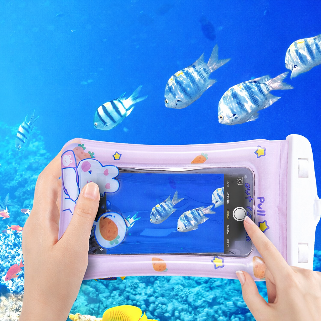 Waterproof Phone Pouch with Lanyard