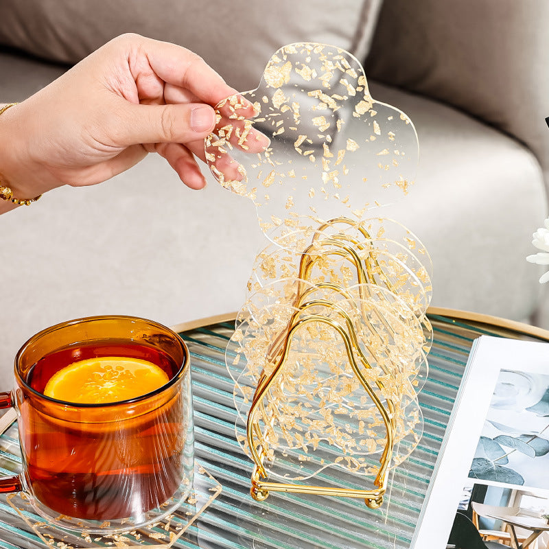 Transparent Resin Coaster Set
