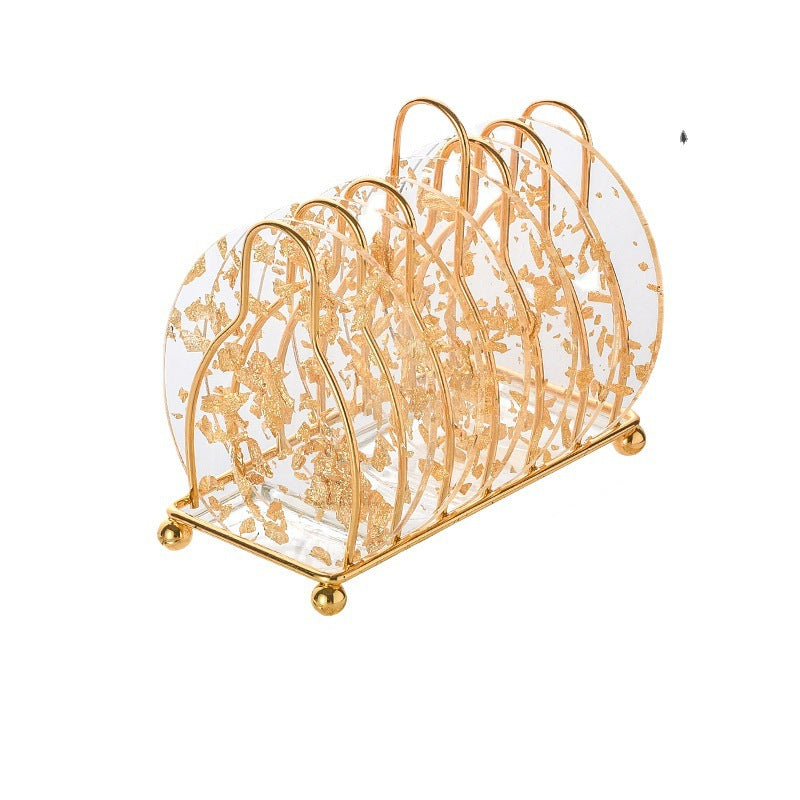 Transparent Resin Coaster Set