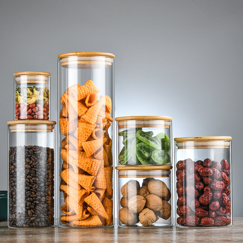 Clear Glass Food Storage Jars