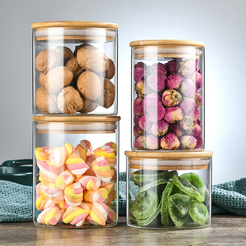Clear Glass Food Storage Jars