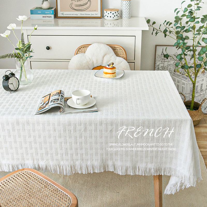 Textured Cotton Tablecloth
