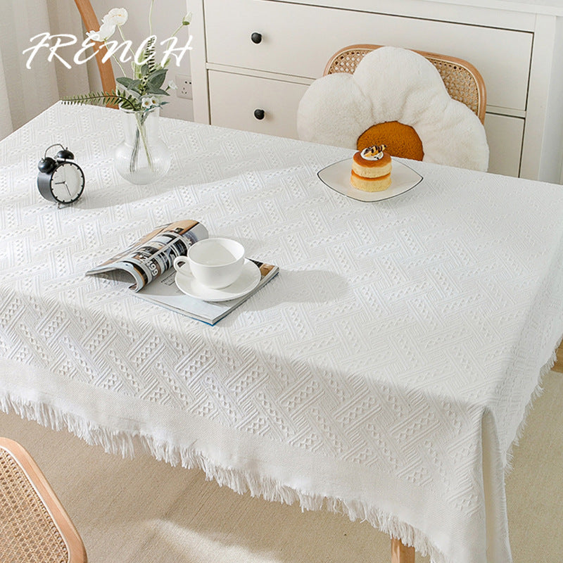 Textured Cotton Tablecloth