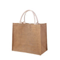 Jute Tote Bag with Cotton Handles
